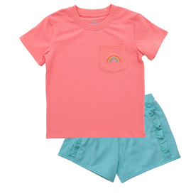 ITSY BITSY Rainbow Pocket Tee Short Set