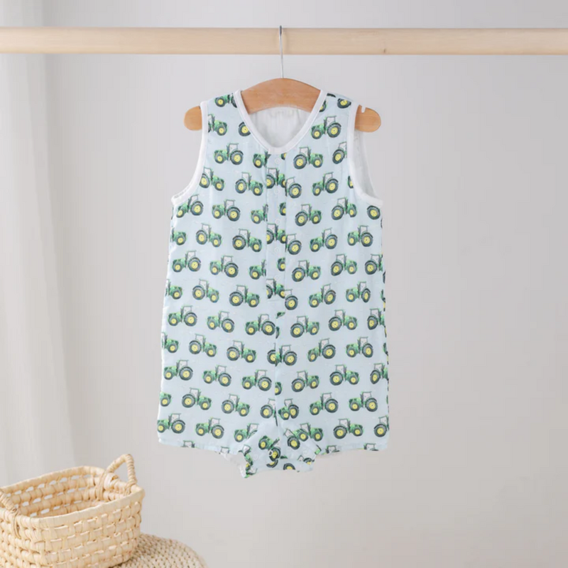 NOLA TAWK TOOT, TOOT TRACTER! ORGANIC MUSLIN SHORT ALL