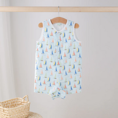 NOLA TAWK SEA YOU SOON ORGANIC MUSLIN SHORTALL