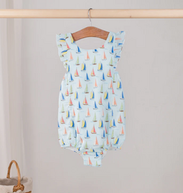 NOLA TAWK SEE YOU SOON ORGANIC MUSLIN BUBBLE ROMPER