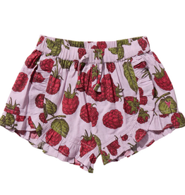PINK CHICKEN Girls Millie Ruffle Short - Lavender Raspberries