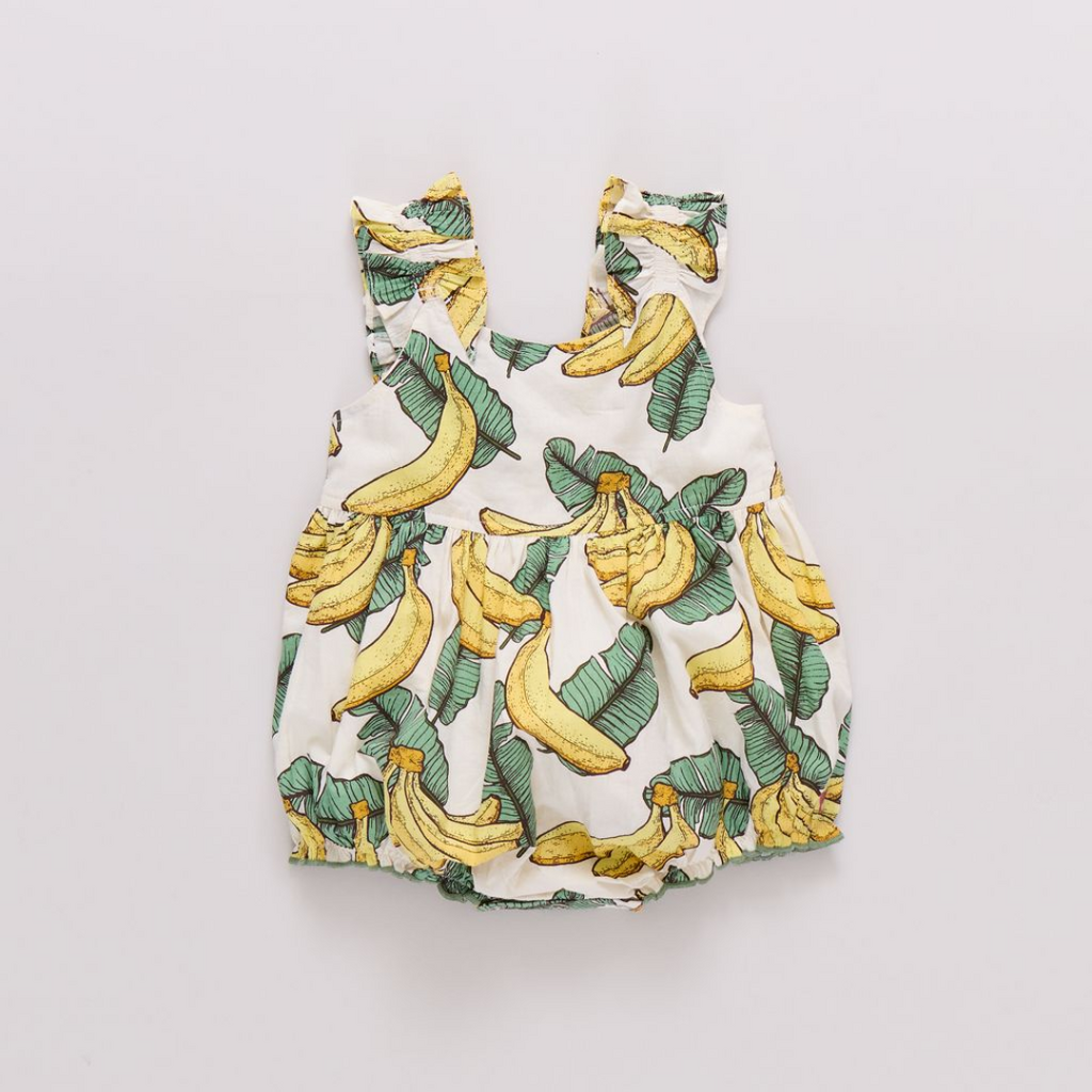 PINK CHICKEN Baby Girls Via Bubble - Banana Leaves