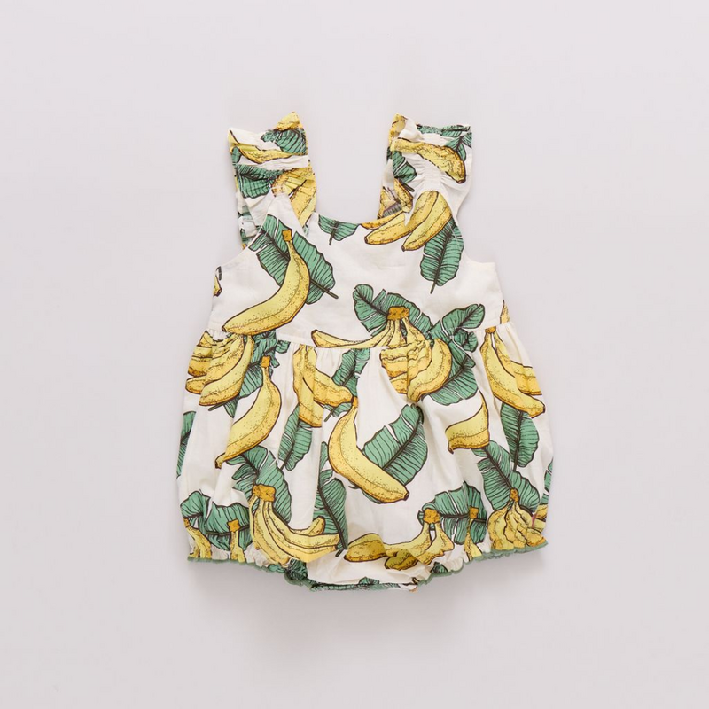 PINK CHICKEN Baby Girls Via Bubble - Banana Leaves