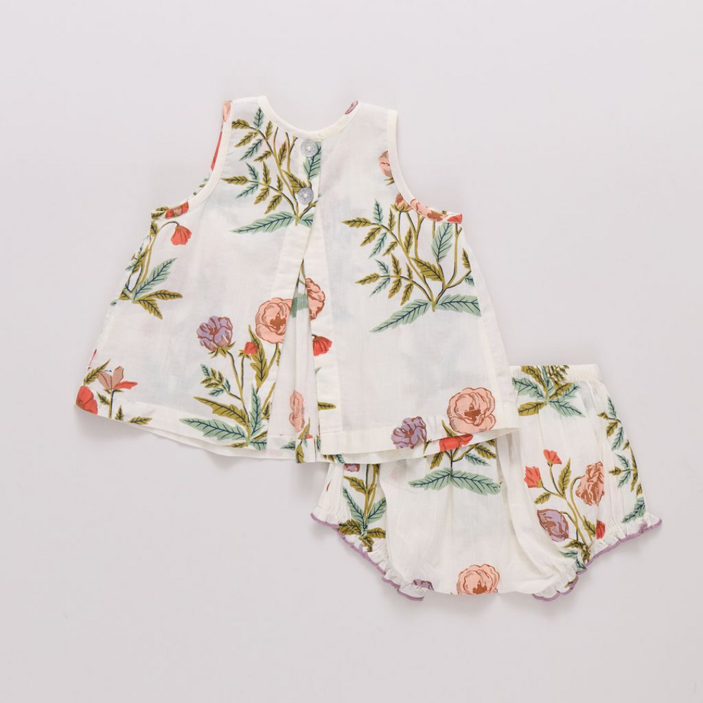 PINK CHICKEN Girls Jaipur Set - Rosewick Poppy
