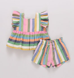PINK CHICKEN Girls Elsie Set - Parade Stripe