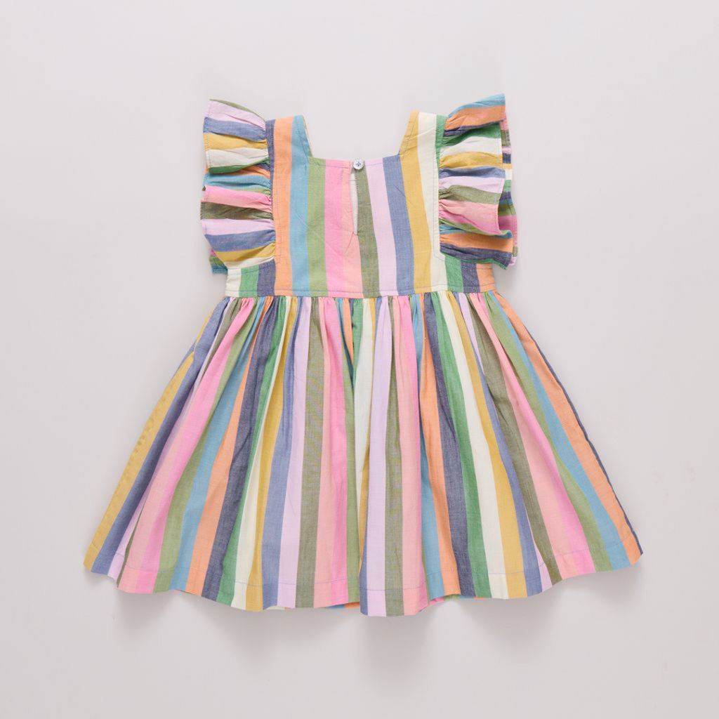 PINK CHICKEN girls elsie dress - parade stripe