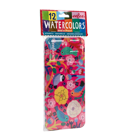 Birds in Fuchsia 12 Watercolors