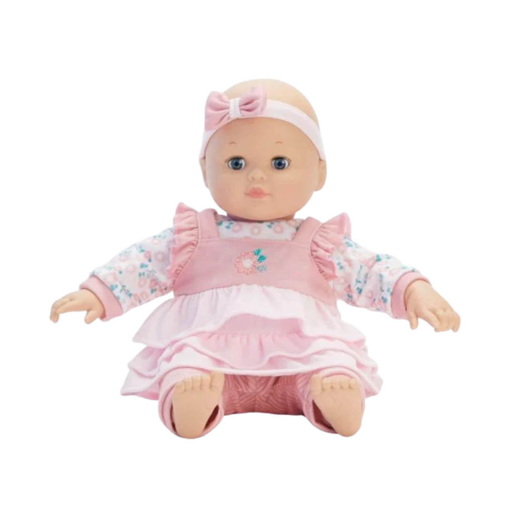 MADAME ALEXANDER 14" BABY CUDDLES PINK FLORAL