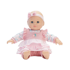 MADAME ALEXANDER 14" BABY CUDDLES PINK FLORAL