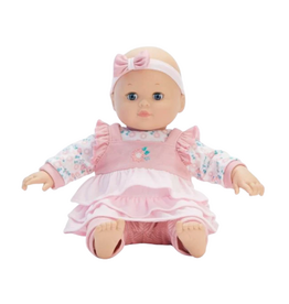 MADAME ALEXANDER 14" BABY CUDDLES PINK FLORAL