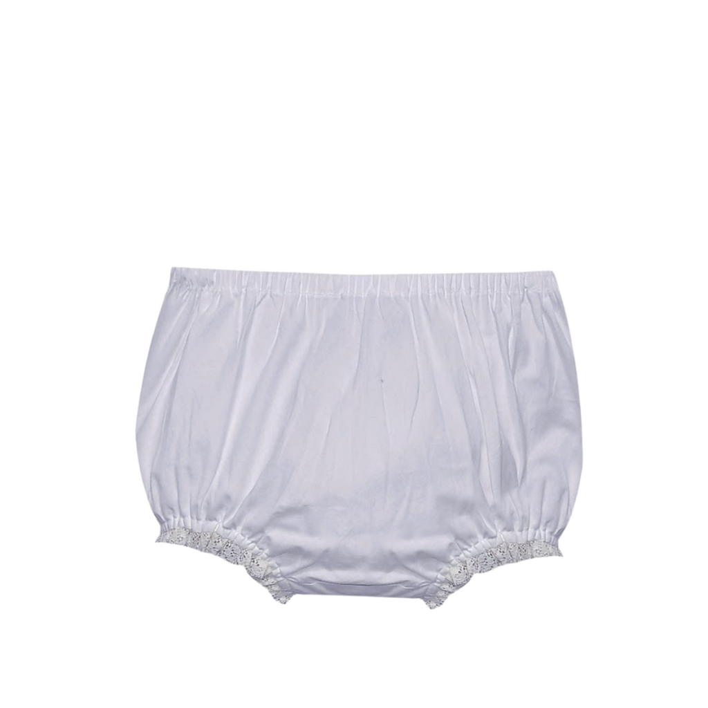 BABY SEN WHITE LANDON DIAPER COVER-ECRU LACE-