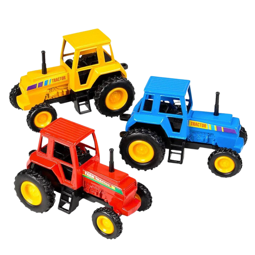 TOY NETWORK 3.75" DIE CAST PULL BACK FARM TRACTOR