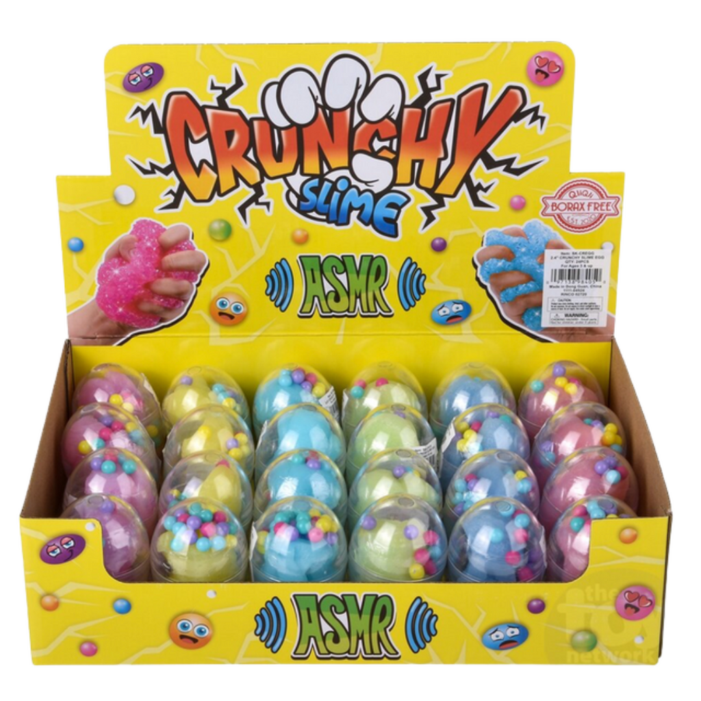 TOY NETWORK 2.4" CRUNCHY CLAY SLIME EGG