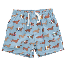 PINK CHICKEN Boys Swim Trunk - Swim Dachshunds