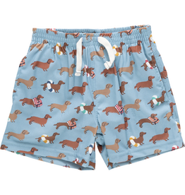 PINK CHICKEN Boys Swim Trunk - Swim Dachshunds