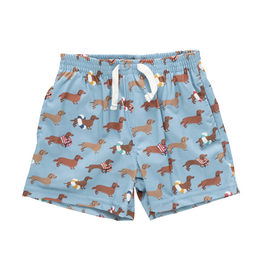 PINK CHICKEN Boys Swim Trunk - Swim Dachshunds
