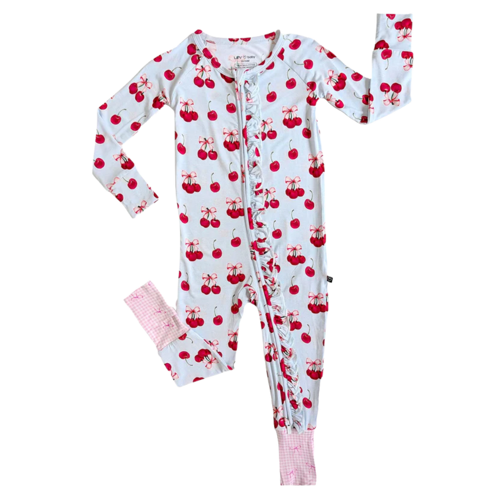 LEV BABY ALICE RUFFLED POPPY CONVERTIBLE ROMPER