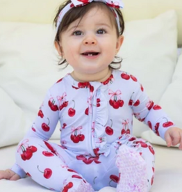 LEV BABY ALICE RUFFLED ZIPPERED FOOTIE