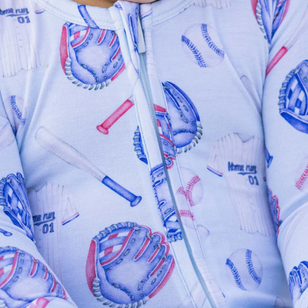 LEV BABY HOME RUN ZIPPERED FOOTIE
