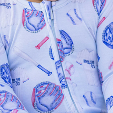 LEV BABY HOME RUN ZIPPERED FOOTIE