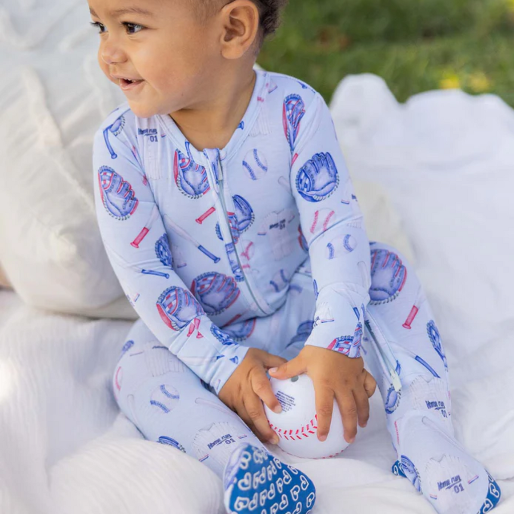LEV BABY HOME RUN ZIPPERED FOOTIE