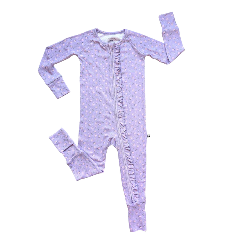 LEV BABY LILA RUFFLED POPPY CONVERTIBLE ROMPER