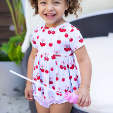 LEV BABY ALICE PEPLUM BUMMIE SET