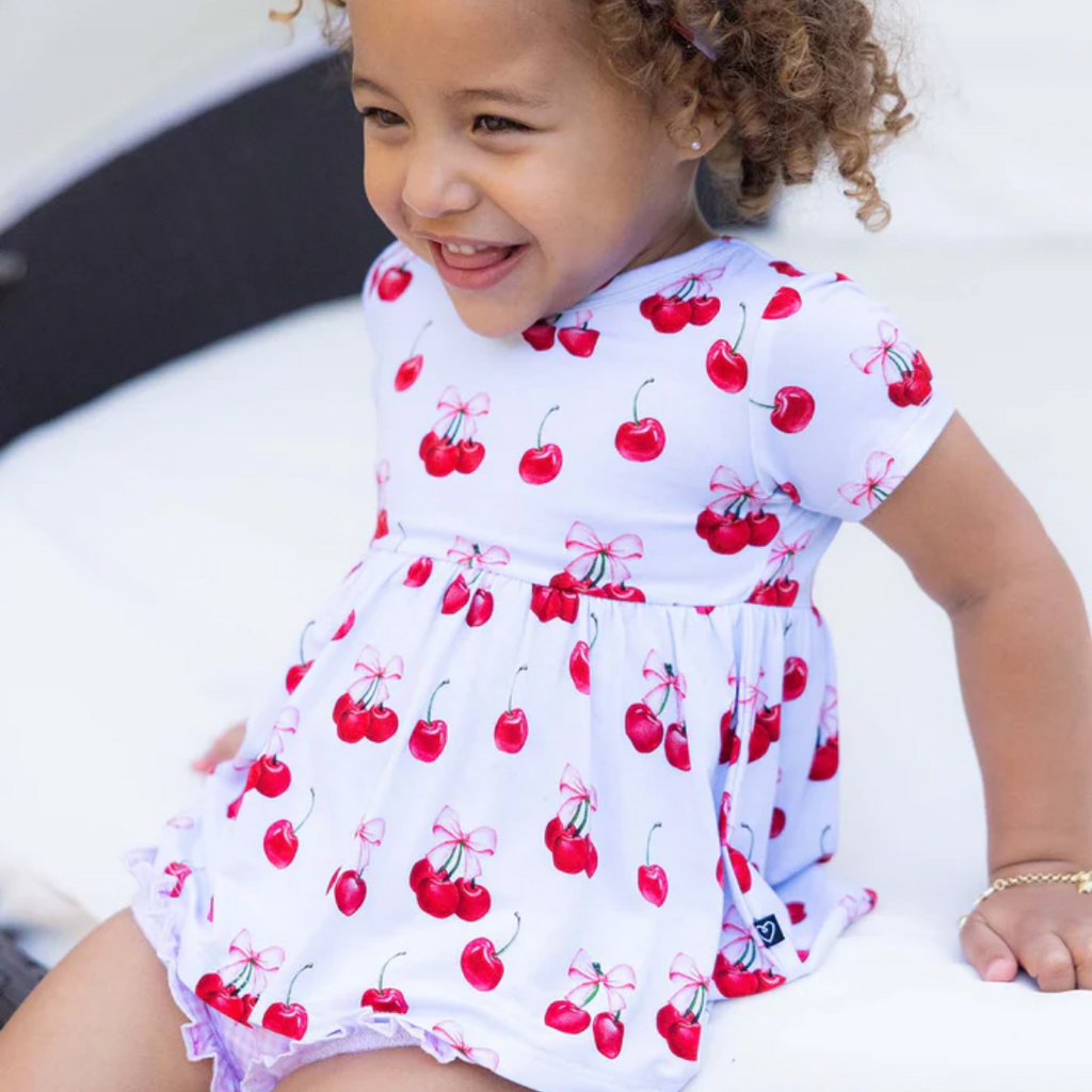 LEV BABY ALICE PEPLUM BUMMIE SET