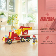 HAPE SIREN & LIGHT FIRE TRUCK