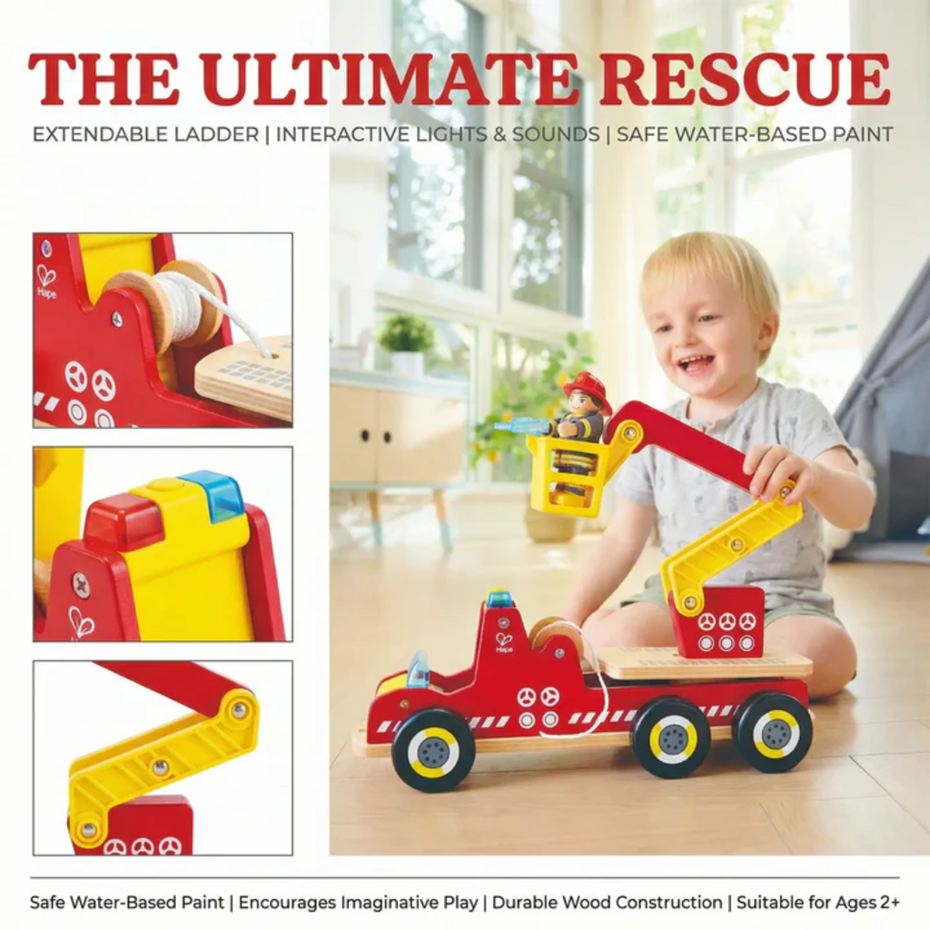 HAPE SIREN & LIGHT FIRE TRUCK