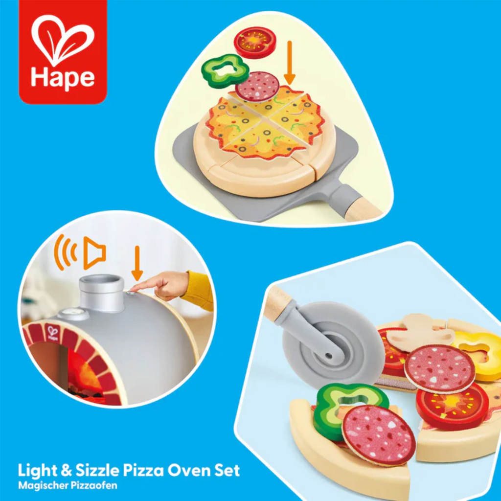 HAPE LIGHT & SIZZLE PIZZA OVEN SET