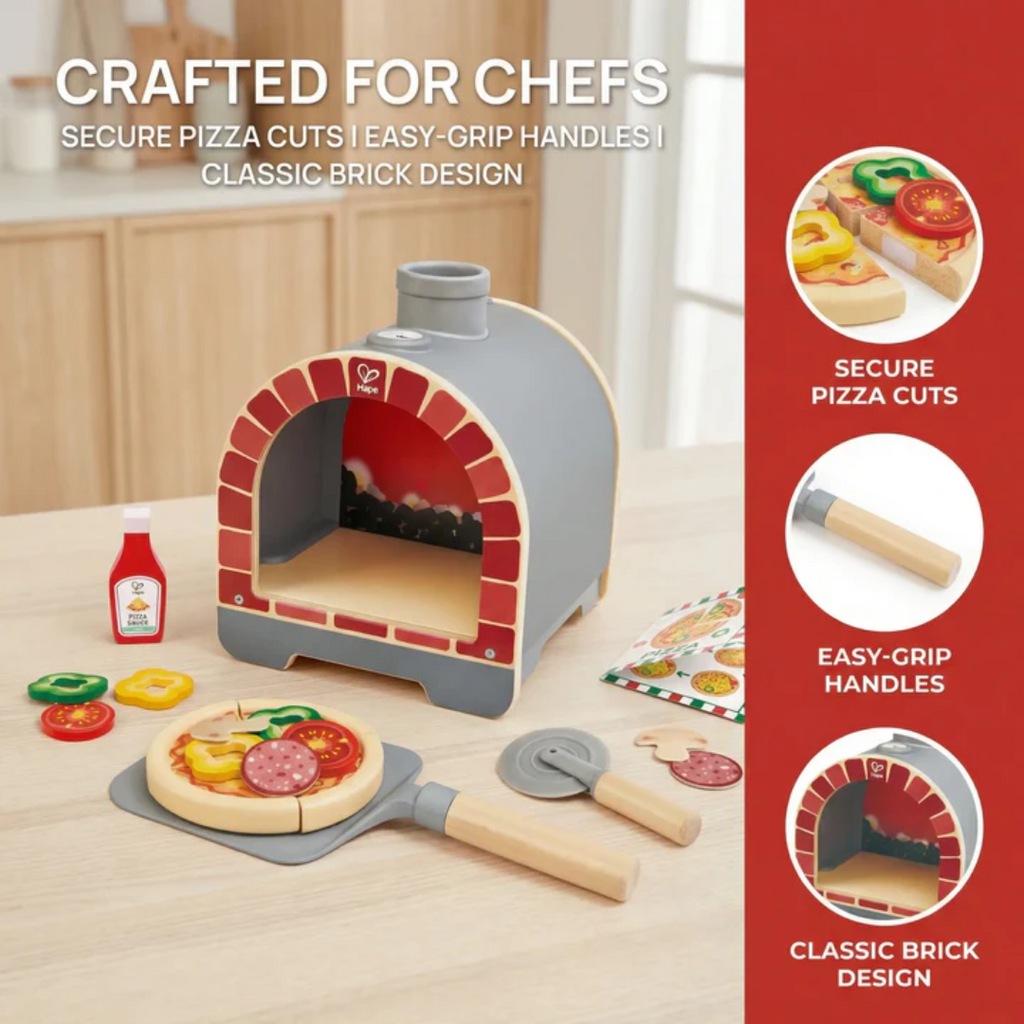HAPE LIGHT & SIZZLE PIZZA OVEN SET