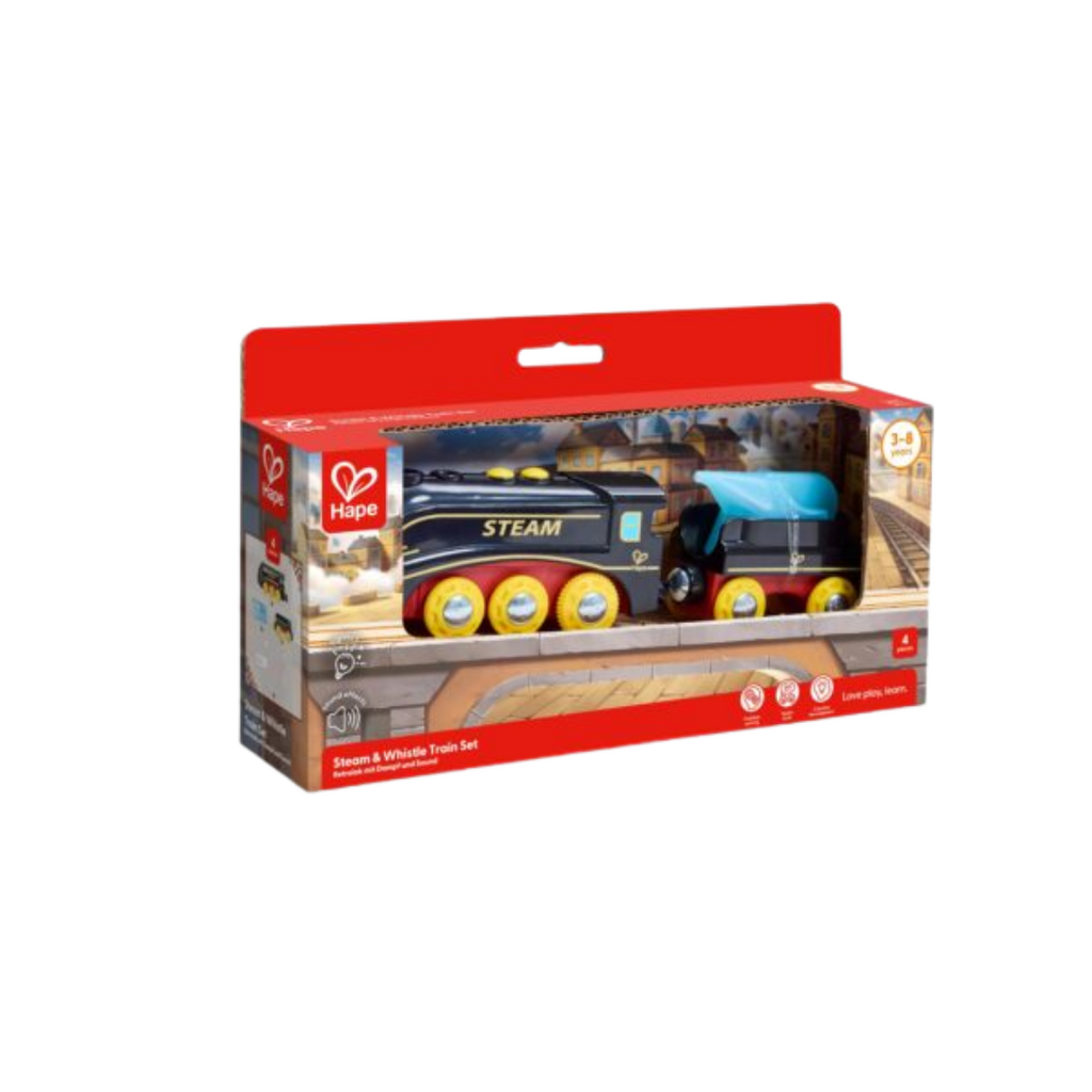 HAPE STEAM & WHISTLE TRAIN SET