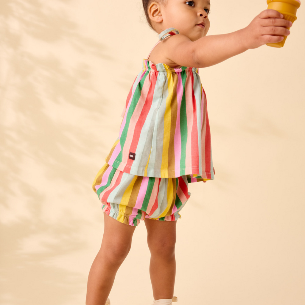 TIE SHOULDER BABY SET