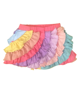 LEMON LOVES LIME Rainbow Ruffle Skort