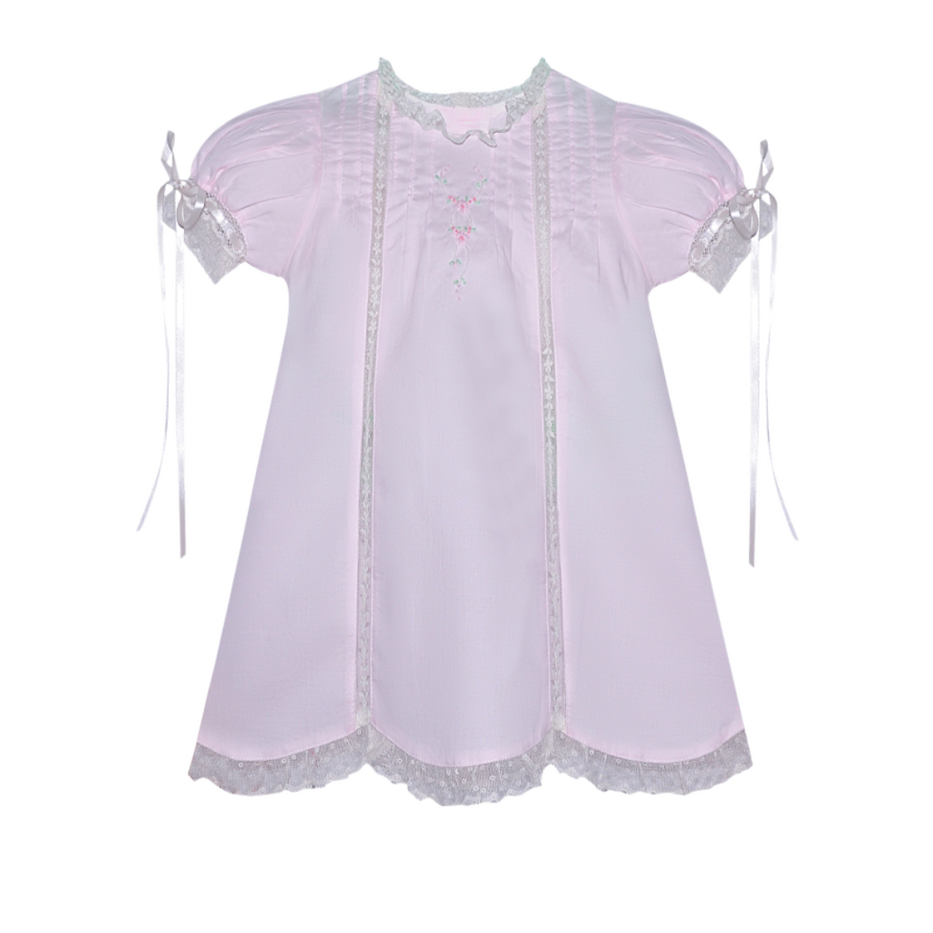 BABY SEN PINK GRACE DRESS W/DIAPER COVER
