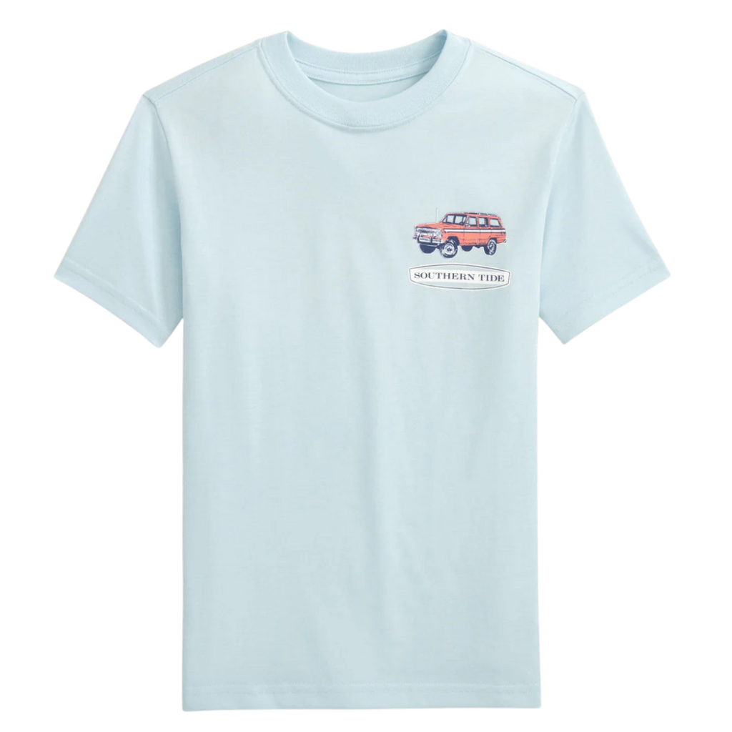 SOUTHERN TIDE Kids Marsh Wagon Short Sleeve T-Shirt