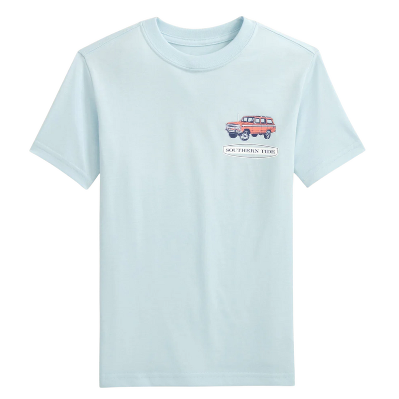 SOUTHERN TIDE Kids Marsh Wagon Short Sleeve T-Shirt