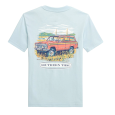 SOUTHERN TIDE Kids Marsh Wagon Short Sleeve T-Shirt