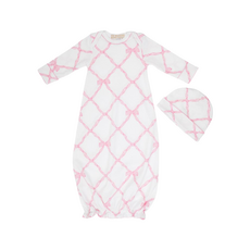 THE BEAUFORT BONNET COMPANY ADORABLE EVERYDAY SET-Belle Meade Bow/Worth Ave White