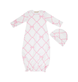 THE BEAUFORT BONNET COMPANY ADORABLE EVERYDAY SET-Belle Meade Bow/Worth Ave White