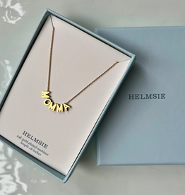 HELMSIE I'm Momma Necklace Gold