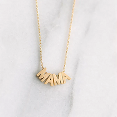 HELMSIE I'm Mama Necklace Gold