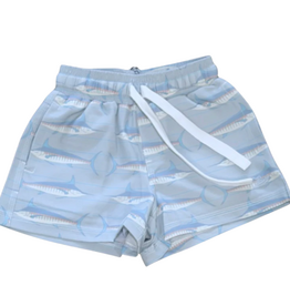 SOUTHBOUND Boys Swim Trunks-Coral Swordfish