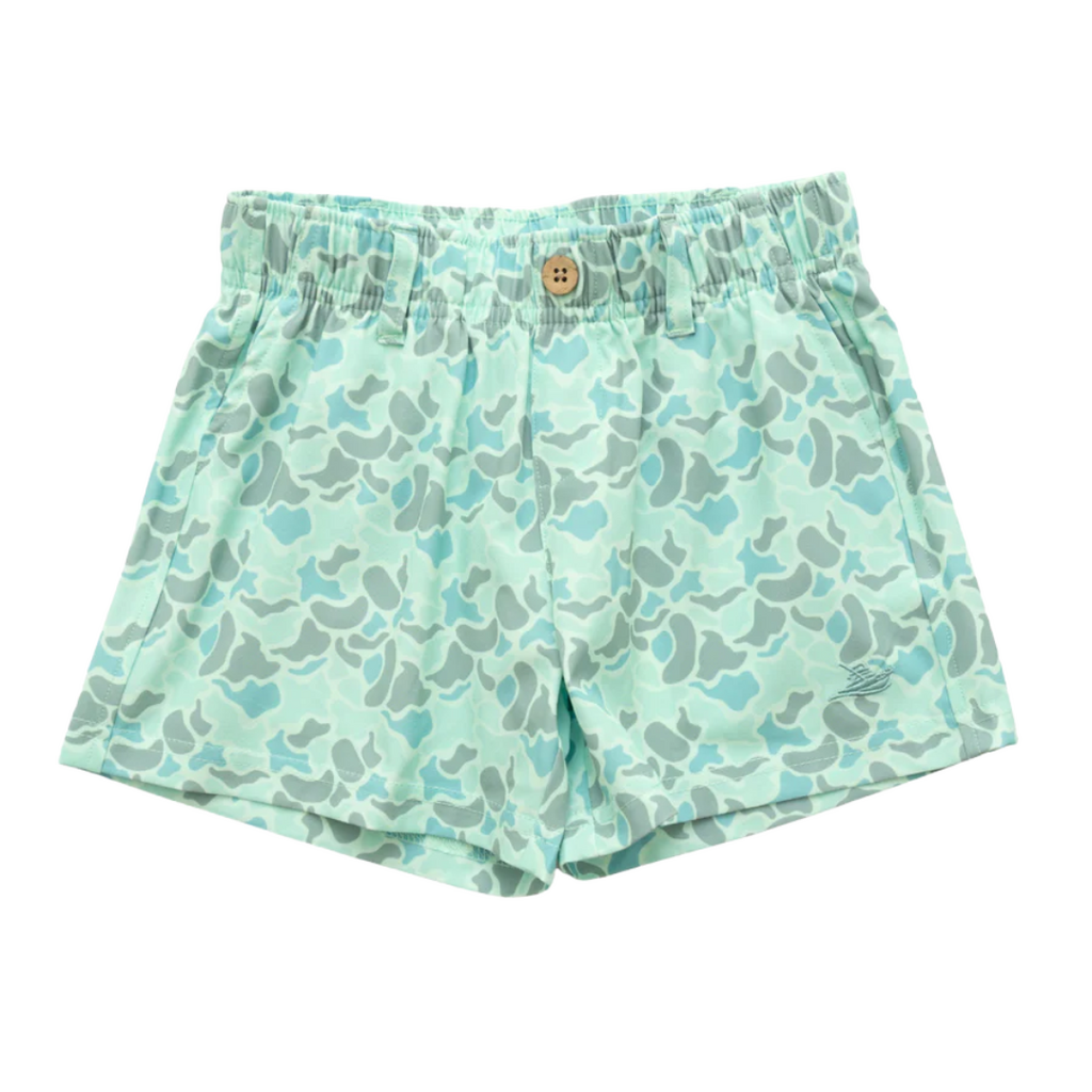 SOUTHBOUND Boys Performance Play Shorts-Green/Gray/Camo