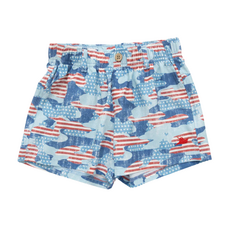 SOUTHBOUND Boys Performance Play Shorts-USA Camo