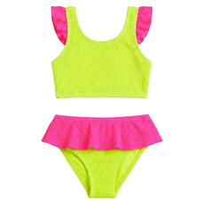 LIMEAPPLE DAISY CRINKLE RUFFLE BIKINI