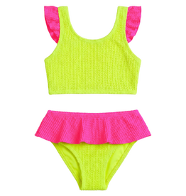 LIMEAPPLE DAISY CRINKLE RUFFLE BIKINI