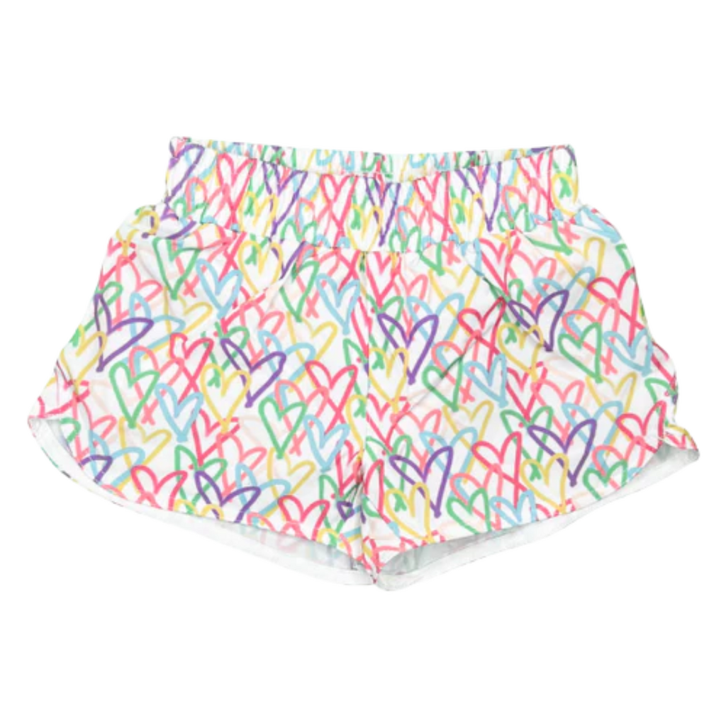 HONESTY Multi Hearts shorts
