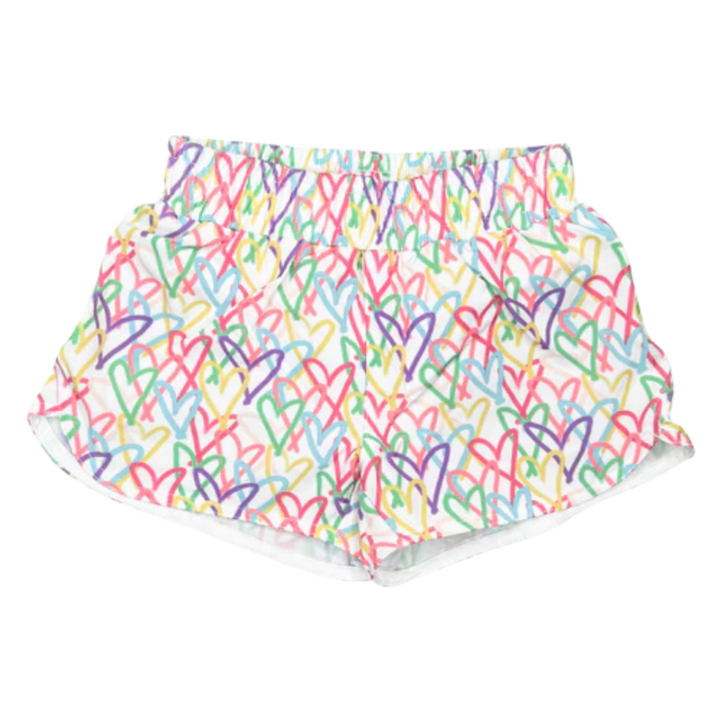 HONESTY Multi Hearts shorts